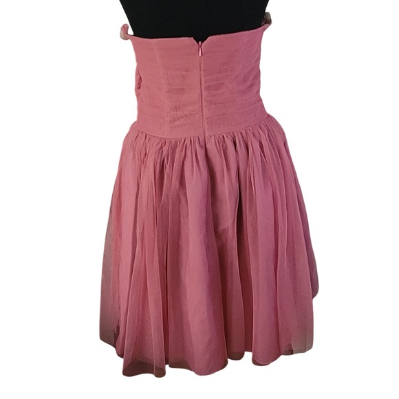 Bill Levkoff Formal Babydoll Dress Ethereal Fairy Angelcore Strapless Tulle 8 - Picture 2 of 7